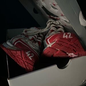 Kids Red High-Top Sneakers